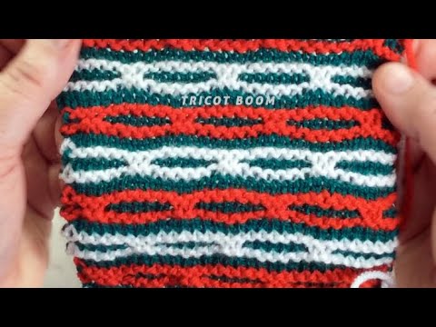 Видео: Цветные цепочки, 3 цвета пряжи. Colored chains, 3 colors of yarn.