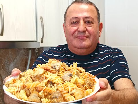 Видео: МАКАРОНЫ Жареные в 100 раз ВКУСНЕЕ! Сметанно-Чесночная подлива из грибов!