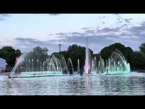 Видео: Среда, 7 мая 2025 г. в 20:11. Парк Горького. Фонтан. Утки в городе ) #park #fountain
