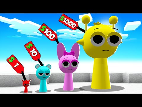 Видео: ПОКУПАЕМ ВСЕХ СПРУНКОВ НА АРЕНЕ ЗОМБИ ОТ 1$ ДО 1000$ SPRUNKI В МАЙНКРАФТ!