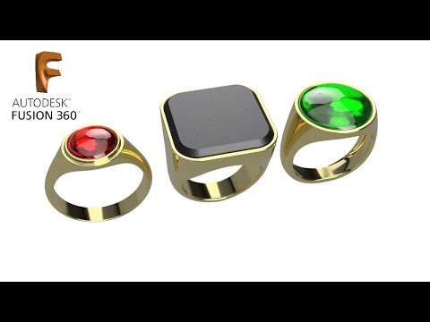Видео: J.3. Кольцо с печаткой во Fusion 360 / Signet ring in Fusion 360