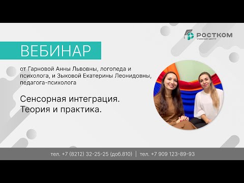 Видео: Вебинар: Сенсорная интеграция. Теория и практика.