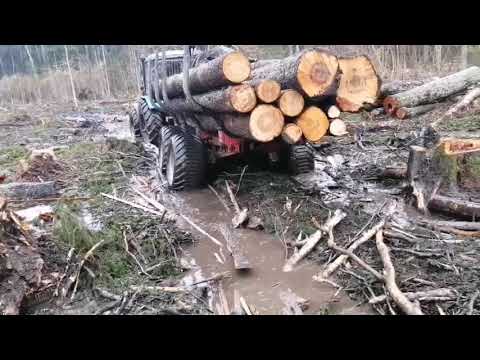 Видео: Лесовозные прицепы с приводом АРМАДА