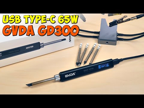 Видео: 💥 НЕДОРОГО, НО ДОСТОЙНО 👉 МОЩНЫЙ И УМНЫЙ 65W USB Type-C ПАЯЛЬНИК GVDA GD300