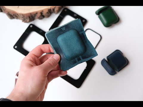 Видео: Формовка чехла для AIRPODS | Шаблоны для создания | Leather Apple AirPods case making | Patterns