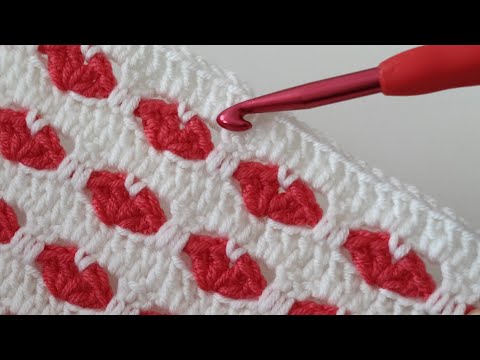 Видео: ❤️ Очень простое вязание крючком для начинающих 14 февраля Схема пледа на День Святого Валентина