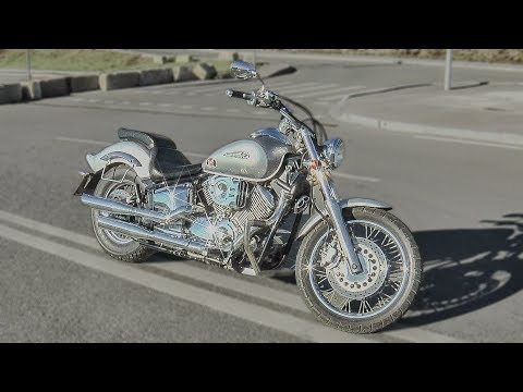 Видео: Когда очень пытаешься быть похожим на харлей. Yamaha Drag Star 1100