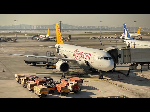 Видео: Airbus A320neo | Pegasus Airlines | Стамбул (SAW) — Берлин (BER) | Полный Полёт | 4К