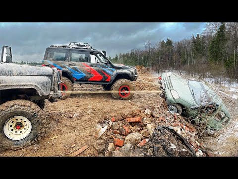 Видео: НЕОЖИДАННЫЙ ФИНАЛ! Грузовики из СССР поехали в след за УАЗ ПАТРИОТ на 42 Нива и Suzuki на бездорожье