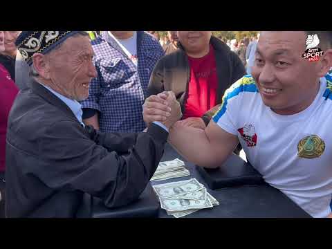 Видео: 70-Летний Дедушка Выиграл 5.000$ в Армрестлинге 😱