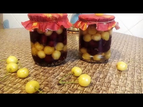 Видео: Маринованная Пряная черешня к мясу и овощам!Заготавливаем черешню на зиму.