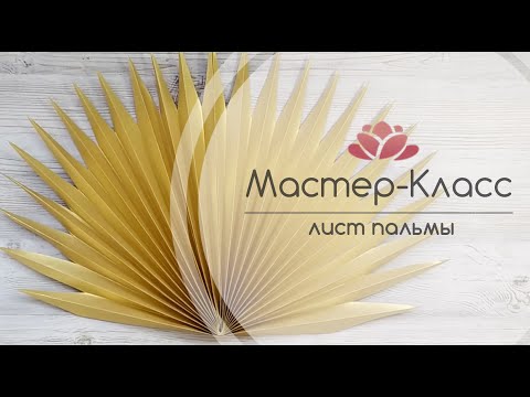 Видео: БЕСПЛАТНЫЙ МК БОЛЬШИЕ ТРОПИЧЕСКИЕ ЦВЕТЫ урок 4 ( ЛИСТ ПАЛЬМЫ ИЗ БУМАГИ)