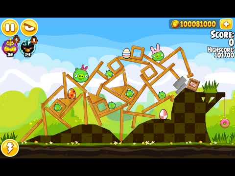 Видео: Angry Birds Seasons Эпизод Easter Eggs: Самые масштабные поиски Золотых яиц! (Прохождение №15)