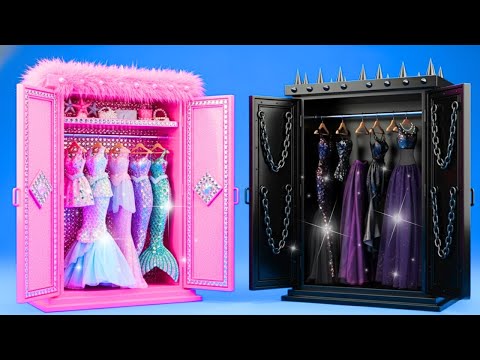 Видео: Розовая Русалка vs Чёрная Русалка ✨ Завораживающее Преображение