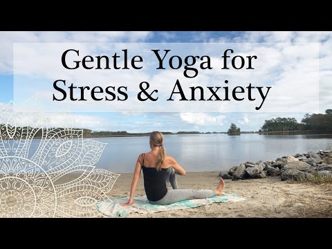 Видео: Мягкая йога от стресса и беспокойства — отлично подходит для пожилых людей, новичков или тех, кто...