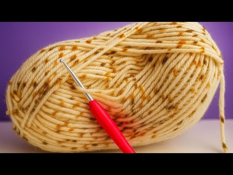 Видео: 🎉 Красивый узор для вязания крючком в турецком стиле | Очень элегантное вязание крючком 🧶