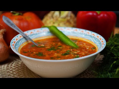 Видео: Идеальный рецепт томатного супа с рисом - Летний вкус в одной тарелке! 🍅