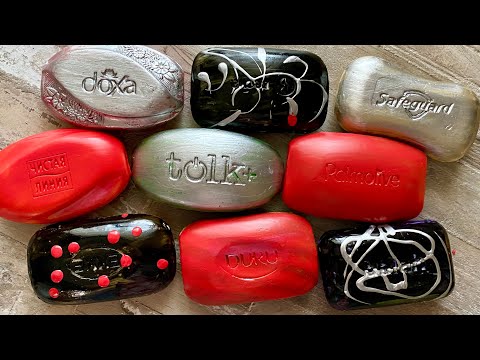 Видео: ASMR SOAP| Cutting colored soaр | Soap Carving| Резка крашенного мыла