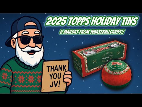 Видео: Праздничные банки Topps 2025 года + почтовая рассылка от JVBaseballCards 🎄КОРОЛЬ? Фиолетовый праз...