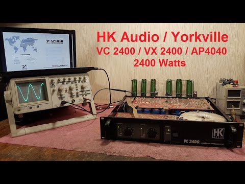Видео: HK Audio VC 2400, Yorkville AP4040, HK Audio VX 2400 ремонт усилителей обзор Hughes & Kettner repair