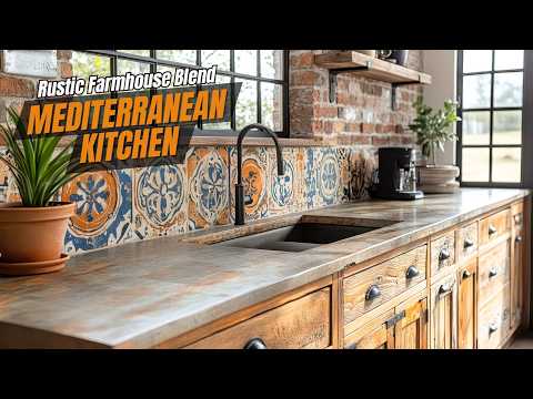 Видео: Создание деревенской элегантности: идеи средиземноморской кухни, которые вам понравятся»