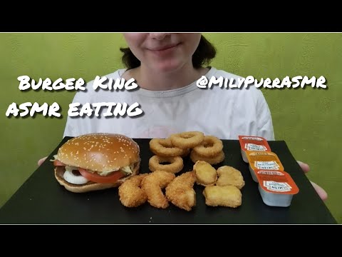 Видео: Бургер Кинг ASMR EATING 🍔/Burger King ASMR EATING🍔  NO TALKING 