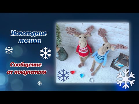 Видео: Новогодние лоси/сообщение от покупателя на Озоне