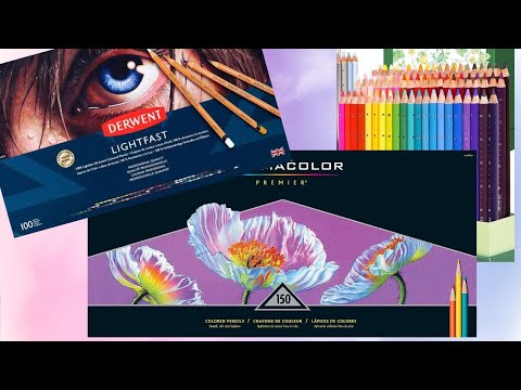 Видео: Коллекция АРТ-МАТЕРИАЛА часть 1 - Prismacolor, Derwent Lightfat, Arrtx