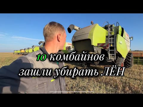 Видео: 10 комбайнов МОЛОТИЛИ ЛЕН | Работа на Claas Tucano 340 | Комбайнеры