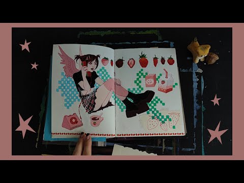 Видео: ОБЗОР на скетчбук (меланхоличный)(ч2)