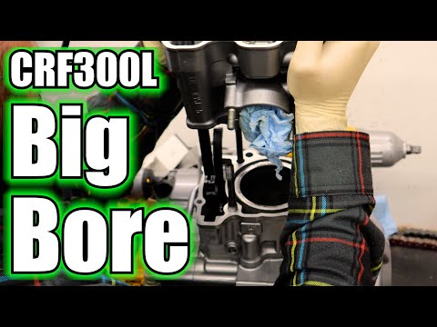Видео: Разборка верхней части - CRF300L Big Bore