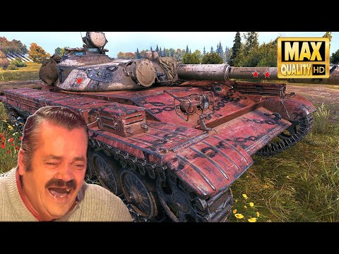 Видео: T-100 LT: безумная пассивная разведка - Мир Танков