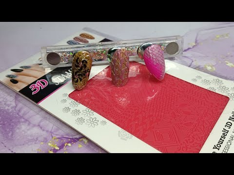 Видео: Силиконовая 3D пластина для стемпинга с Алиэкспресс. Тестируем 💅