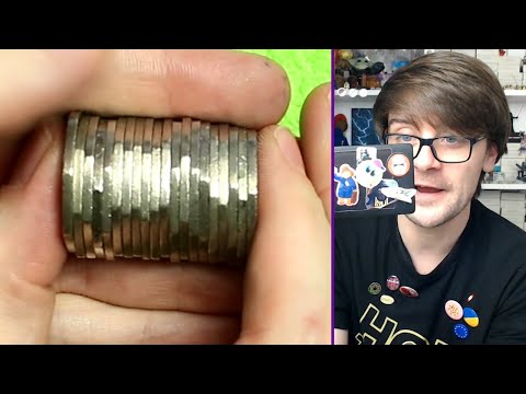 Видео: Целая куча монет достоинством 50 пенсов для охоты!!! Сумка для охоты за монетами достоинством 50 ...