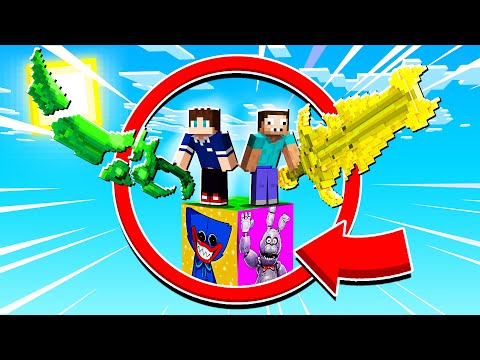 Видео: ЛАКИ БЛОК ХАГГИ ВАГГИ VS ЛАКИ БЛОК ФНАФ БОННИ В МАЙНКРАФТ БИТВА НО НА 1 БЛОКЕ 100% ТРОЛЛИНГ МУЛЬТИК