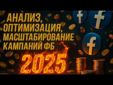 Видео: Анализ, оптимизация, масштабирование рекламных кампаний Фейсбук в 2025