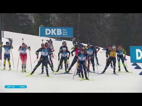 Видео: Біатлон. Кубок Світу 23/24. Масс-старт (Жінки). Холменколлен (Норвегія)