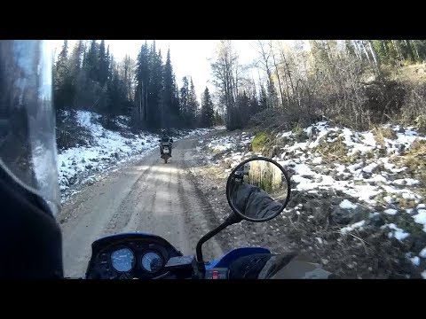 Видео: Закрытие мотосезона 2017 Осиновка (Белокуриха 3) на Kawasaki KLE 400