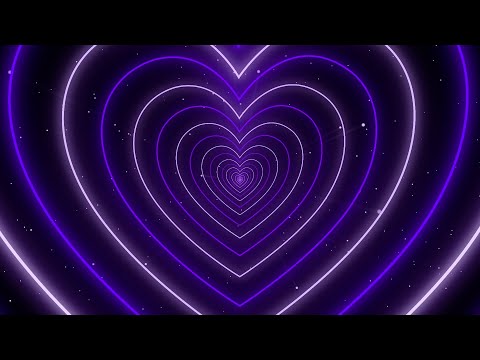 Видео: Heart Wallpaper Video💜Neon Heart Tunnel Loop│Amazing Backgrounds сердечки фон,фон сердечки