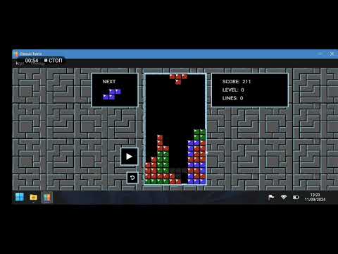 Видео: Тетрис в Windows 7 simulator