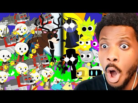 Видео: Sprunki - 99 ночей в лесу (полная серия «Дом ужасов» + секретная концовка) | РЕАКЦИЯ!