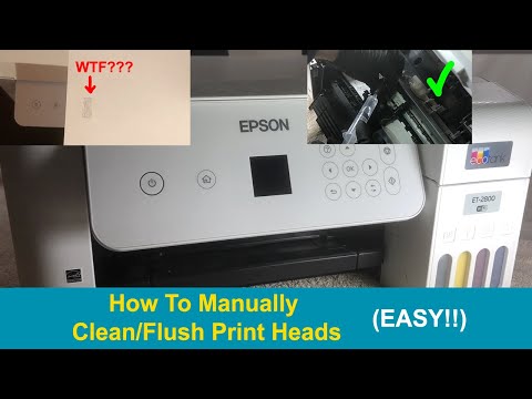 Видео: Epson EcoTank ET 2800 2803 2700 4800 Очистка печатающей головки — НЕ ПЕЧАТАЕТ (РЕШЕНО) Набор не т...