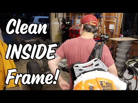 Видео: 3.07 - Очистите раму изнутри ДЕШЕВО!