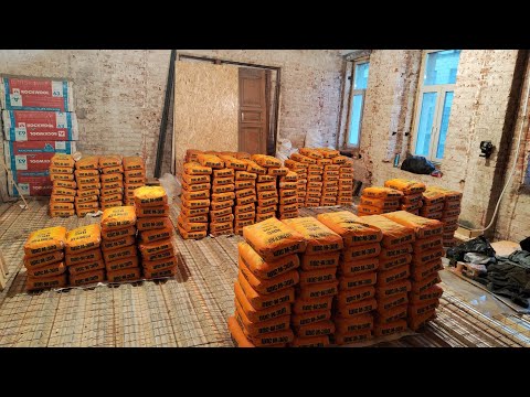 Видео: Заливка стяжки по проекту С.С. Зимина. 160 кв.м. Ноябрь 2022