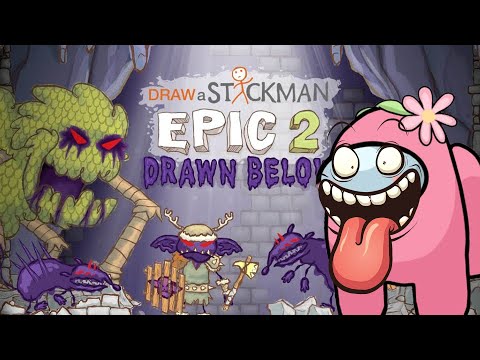 Видео: Draw a stickman EPIC 2 вместе с АМОНГ АС ИЩУТ ВЫХОД ИЗ ПОДЗЕМЕЛЬЯ DEAWN BELOW