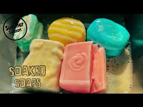 Видео: ASMR 🧼 Soaked Soap 🧼 АСМР Размокшее Мыло // Рандомный Сет #asmr