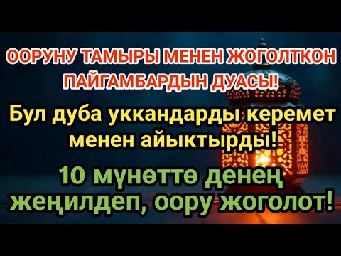 Видео: Пайгамбардын дубасы оорунун тамырын жок кылат! 10 мүнөттө толук айыгуу болот! 🌙✨