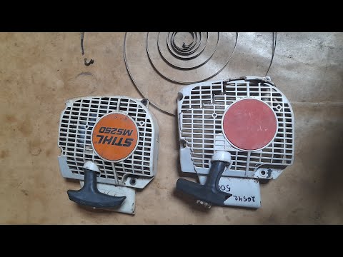 Видео: Ремонт стартера Stihl MS250. Замена пружины