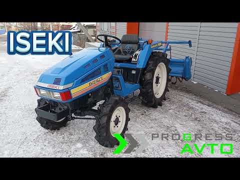Видео: Видеообзор японского минитрактора ISEKI TU225 в комплекте с почвофрезой