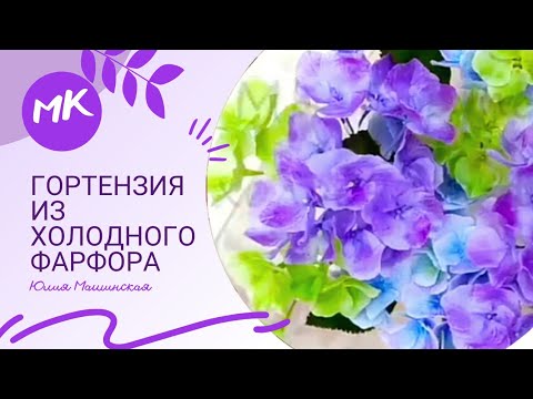 Видео: МК Гортензия из холодного фарфора